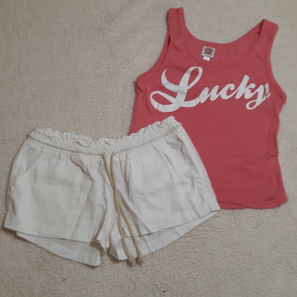 Roxy Pants - Lucky tank XL and Roxy shorts XL